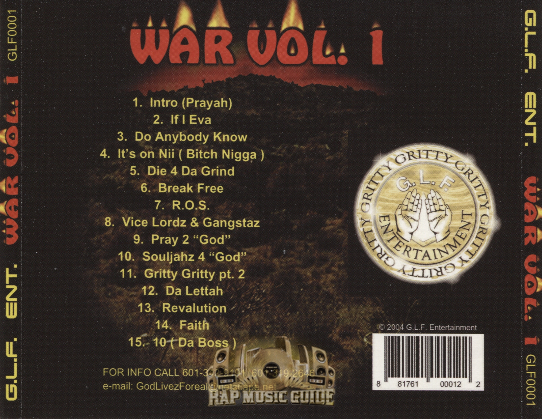 P-Boy Stone & Lil Money - War Vol. 1: CD | Rap Music Guide